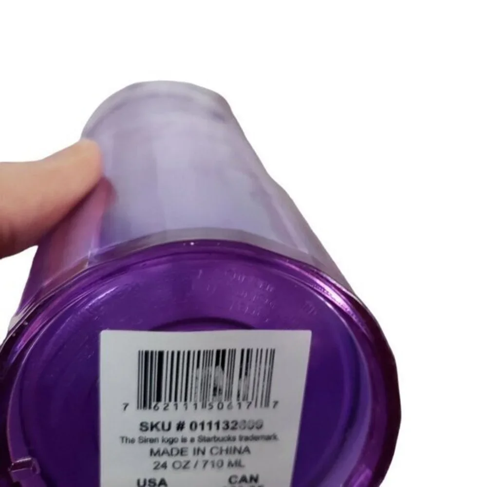 Starbucks 24 oz Purple Kaleidescape Tumbler Summer‎ 2022 Venti
